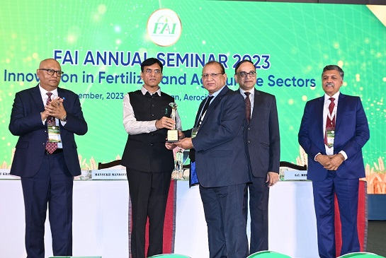 FAI AWARD ON THE BEST PRODUCTION PERFORMANCE OF AN OPERATING FERTILIZER UNIT FOR NITROGEN (AMMONIA AND UREA) FOR 2022-23